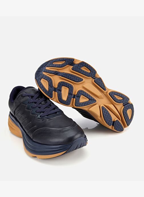 Erkek Deri Lacivert Kalın Tabanlı Spor Ayakkabı 02AYH311360A680 - Görsel 7