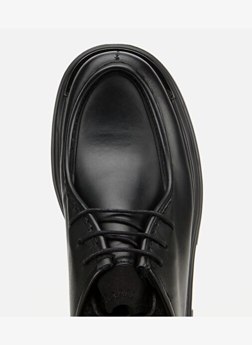 Erkek Deri Siyah Yüksek Tabanlı Günlük Ayakkabı 02AYH311370A100 - Görsel 6