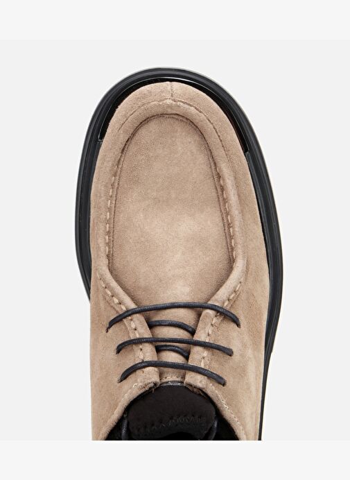 Erkek Süet Deri Vizon Yüksek Tabanlı Günlük Ayakkabı 02AYH311380A450 - Görsel 6