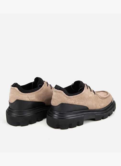 Erkek Süet Deri Vizon Yüksek Tabanlı Günlük Ayakkabı 02AYH311380A450 - Görsel 5