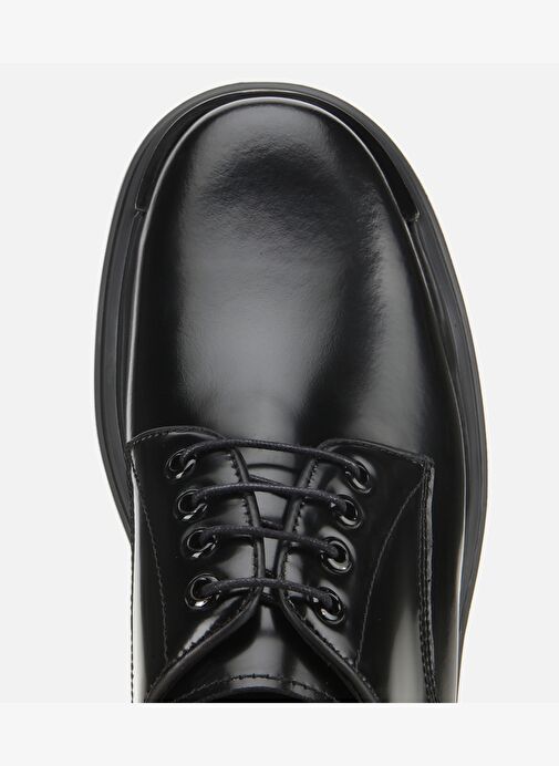 Erkek Açma Deri Siyah Yüksek Tabanlı Günlük Ayakkabı 02AYH311390A100 - Görsel 6