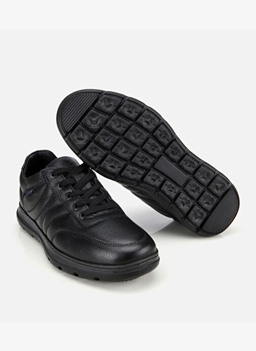 Erkek Deri Siyah Rahat Günlük Ayakkabı 02AYH311430A100 - Görsel 7