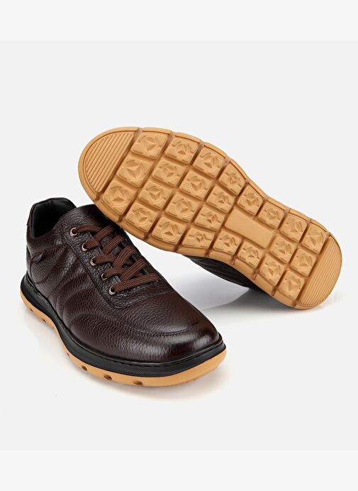 Erkek Deri Kahverengi Rahat Günlük Ayakkabı 02AYH311430A480 - Görsel 7