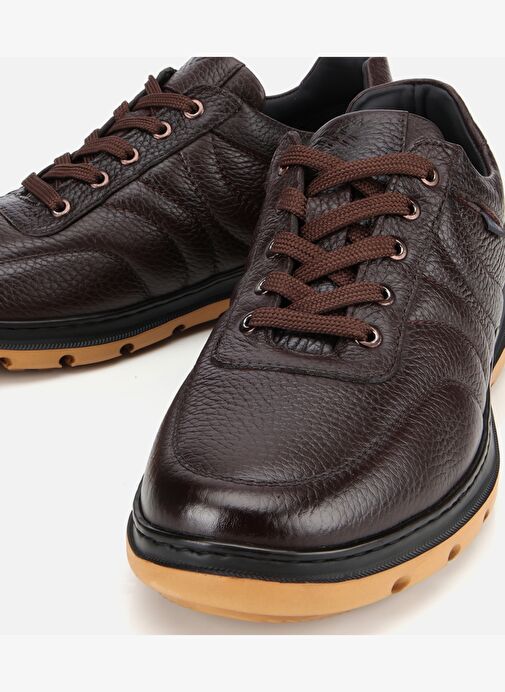 Erkek Deri Kahverengi Rahat Günlük Ayakkabı 02AYH311430A480 - Görsel 4