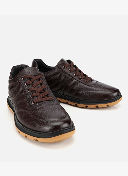 Erkek Deri Kahverengi Rahat Günlük Ayakkabı 02AYH311430A480 - Görsel 3