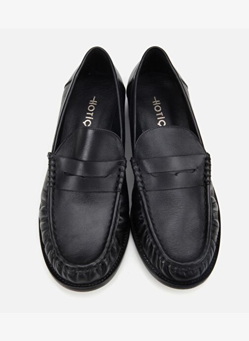 Kadın Deri Siyah Günlük Loafer 01AYH311570A100 - Görsel 6