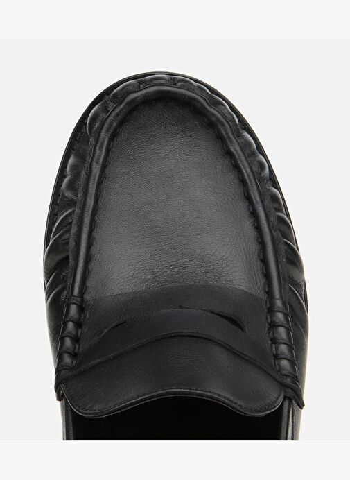 Kadın Deri Siyah Günlük Loafer 01AYH311570A100 - Görsel 5