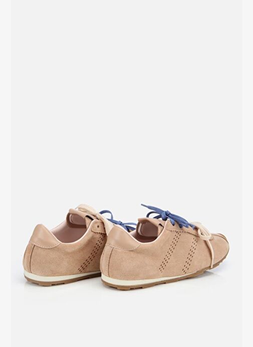 Kadın Süet Bej Spor Ayakkabı - Görsel 6