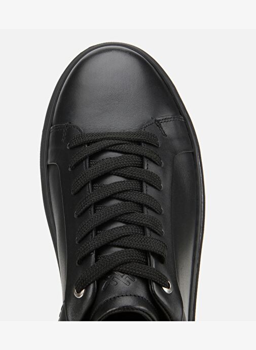 Erkek Deri Siyah Günlük Ayakkabı 02AYH311770A100 - Görsel 6