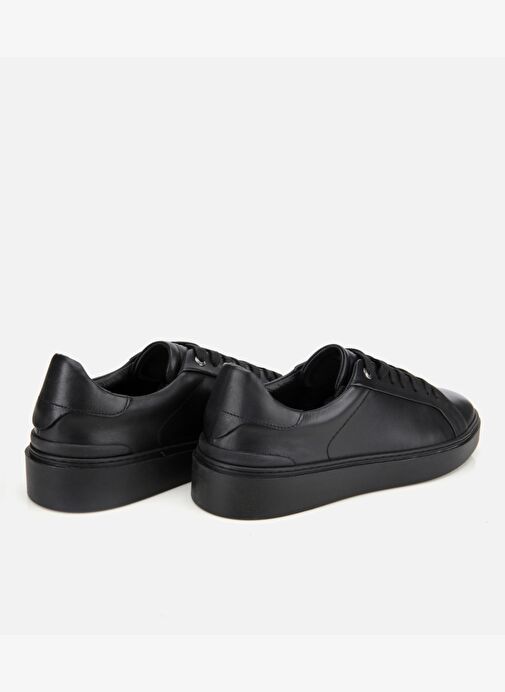 Erkek Deri Siyah Günlük Ayakkabı 02AYH311770A100 - Görsel 5