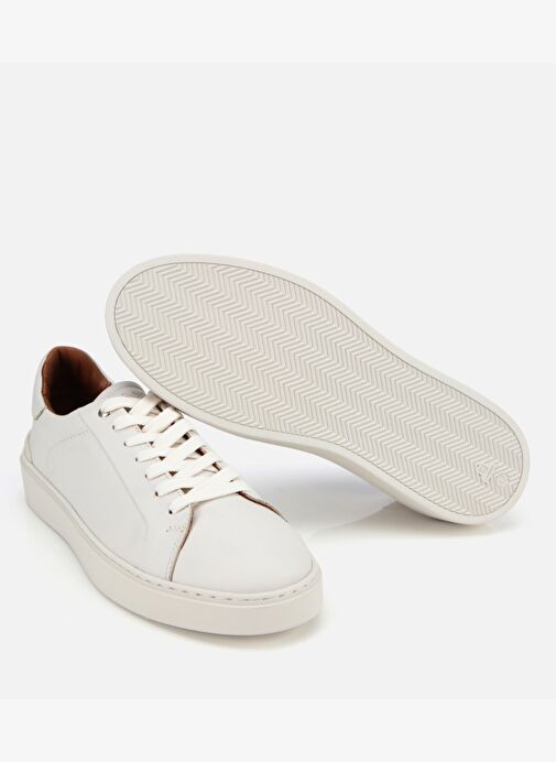 Erkek Deri Beyaz Günlük Ayakkabı 02AYH311770A900 - Görsel 6