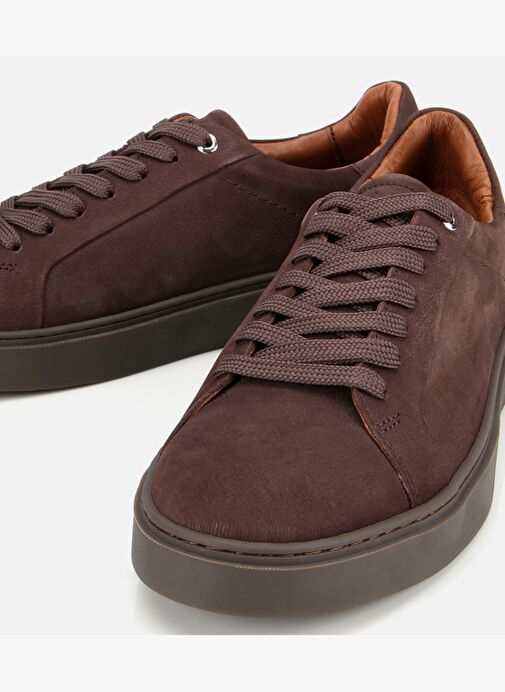 Erkek Nubuk Deri Kahverengi Günlük Ayakkabı 02AYH311780A480 - Görsel 4