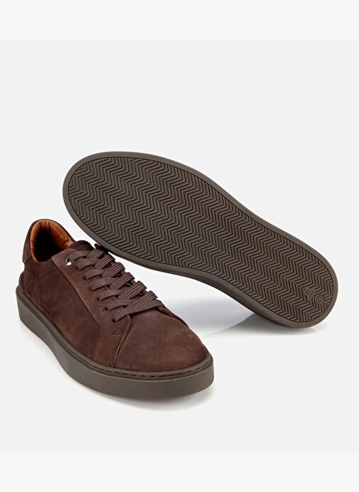 Erkek Nubuk Deri Kahverengi Günlük Ayakkabı 02AYH311780A480 - Görsel 7
