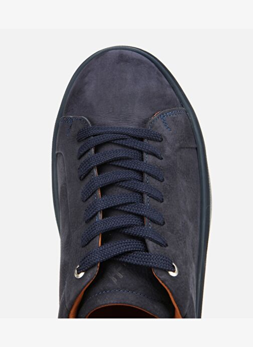 Erkek Nubuk Deri Lacivert Günlük Ayakkabı 02AYH311780A680 - Görsel 6