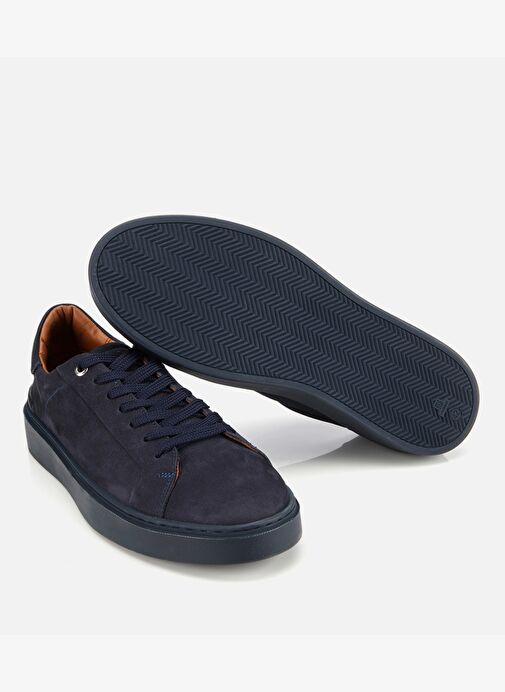 Erkek Nubuk Deri Lacivert Günlük Ayakkabı 02AYH311780A680 - Görsel 7