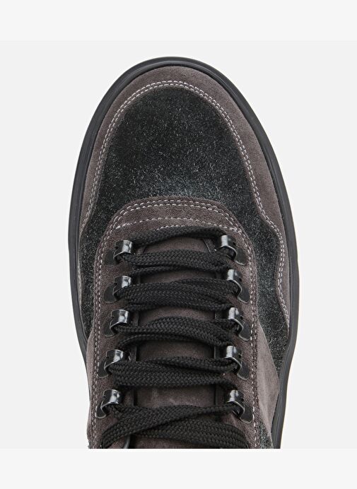 Erkek Süet Deri Siyah Yüksek Tabanlı Spor Ayakkabı 02AYH311810A100 - Görsel 6