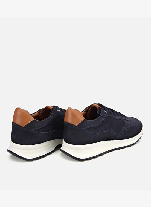 Erkek Deri Lacivert Spor Ayakkabı 02AYH311820A680 - Görsel 5