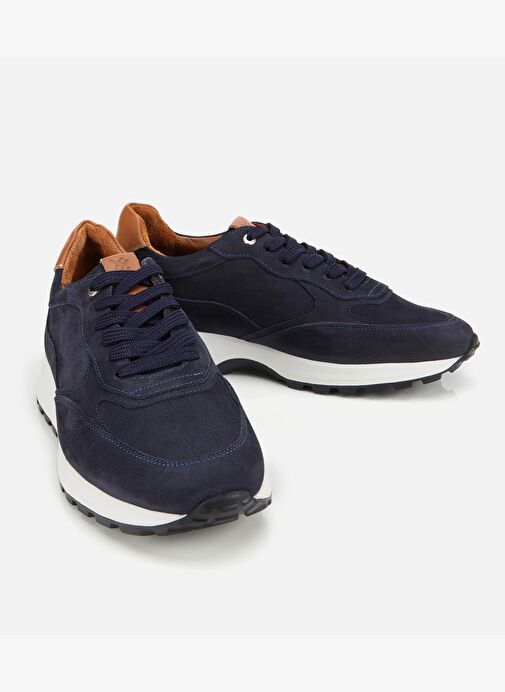 Erkek Deri Lacivert Spor Ayakkabı 02AYH311820A680 - Görsel 3