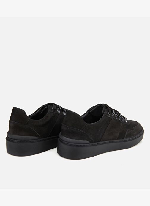 Erkek Nubuk Deri Siyah Günlük Ayakkabı 02AYH311830A100 - Görsel 5