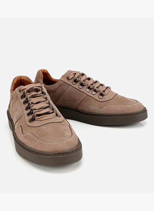 Erkek Nubuk Deri Vizon Günlük Ayakkabı 02AYH311830A450 - Görsel 3