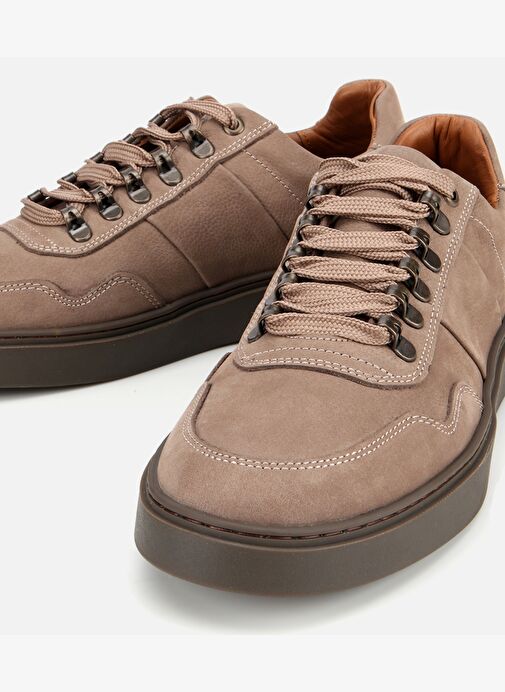 Erkek Nubuk Deri Vizon Günlük Ayakkabı 02AYH311830A450 - Görsel 4