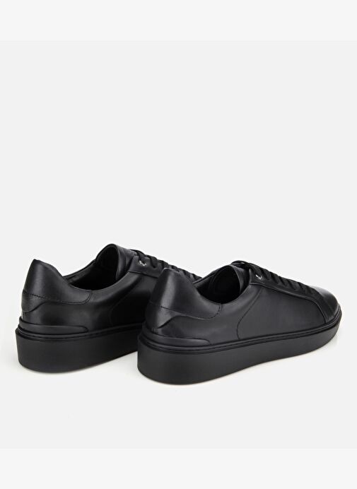 Erkek Deri Siyah Günlük Ayakkabı 02AYH311790A100 - Görsel 5