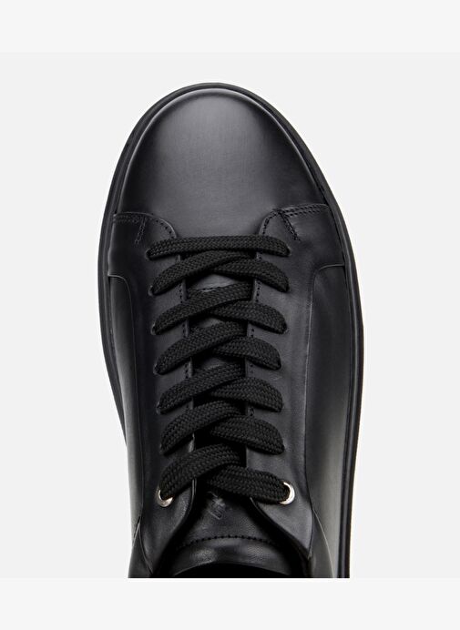 Erkek Deri Siyah Günlük Ayakkabı 02AYH311790A100 - Görsel 6