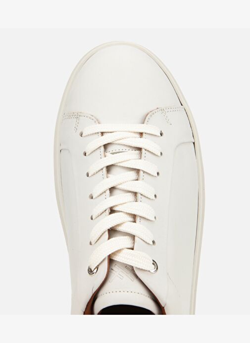 Erkek Deri Beyaz Günlük Ayakkabı 02AYH311790A900 - Görsel 6