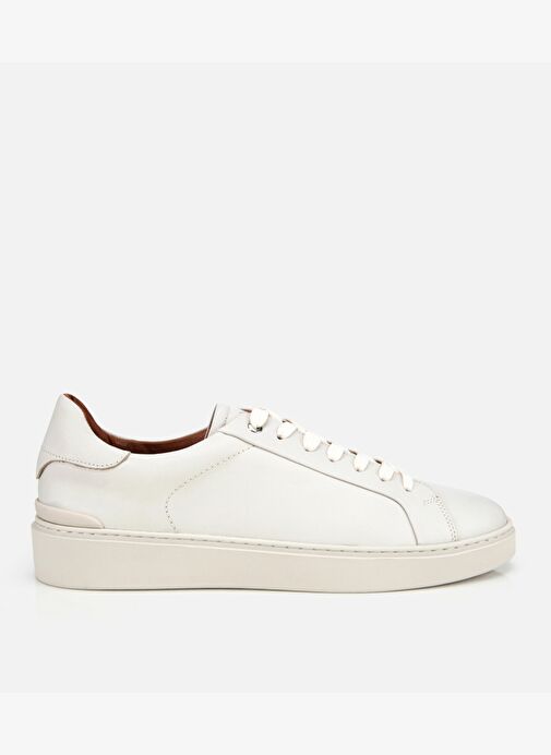 Erkek Deri Beyaz Günlük Ayakkabı 02AYH311790A900 - Görsel 2