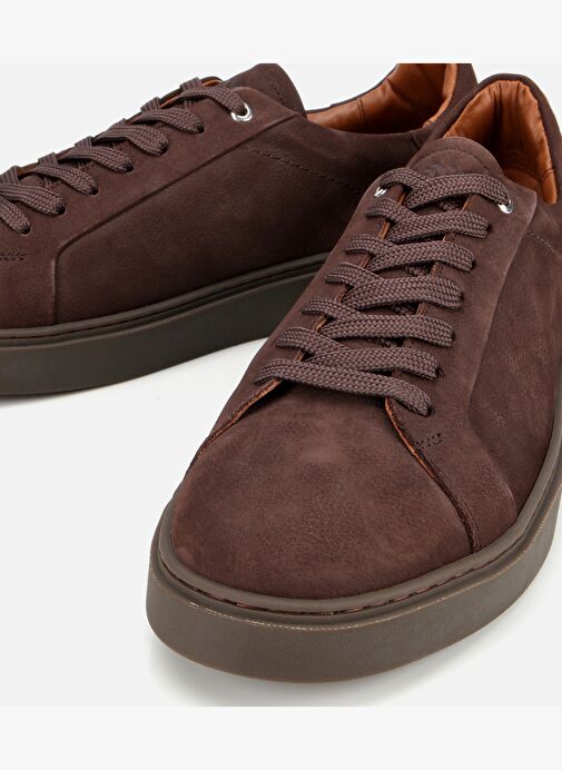 Erkek Nubuk Deri Kahverengi Günlük Ayakkabı 02AYH311800A480 - Görsel 4