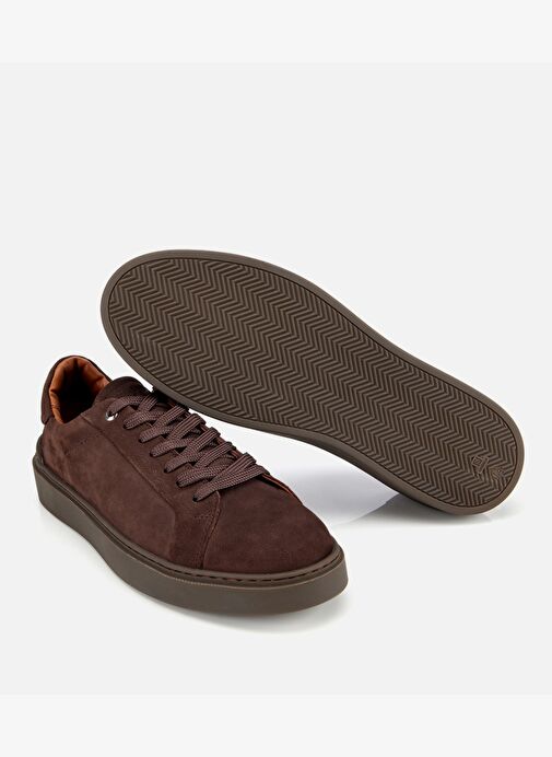 Erkek Nubuk Deri Kahverengi Günlük Ayakkabı 02AYH311800A480 - Görsel 7