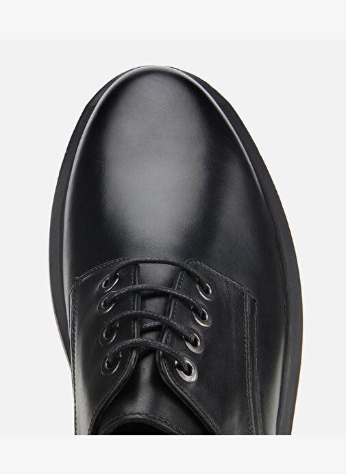 Erkek Deri Siyah Bağcıklı Günlük Ayakkabı 02AYH311840A100 - Görsel 6