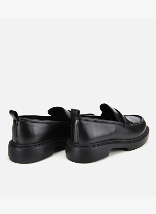 Erkek Deri Siyah Yüksek Tabanlı Klasik Loafer 02AYH311850A100 - Görsel 5
