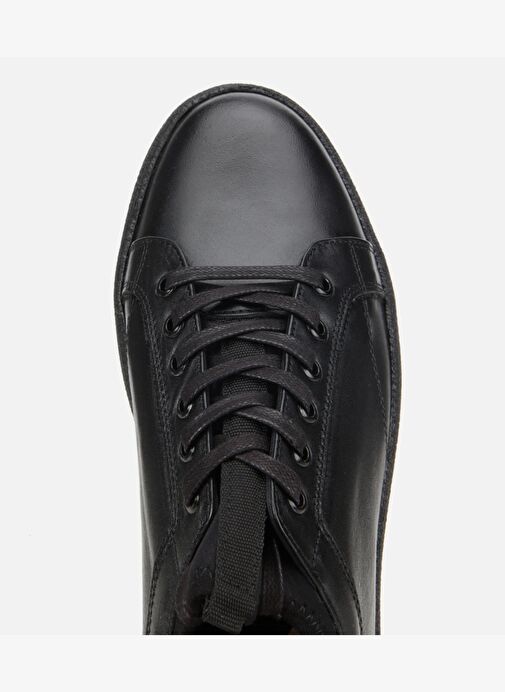 Erkek Deri Siyah Yumuşak Dokulu Günlük Ayakkabı 02AYH311860A100 - Görsel 6