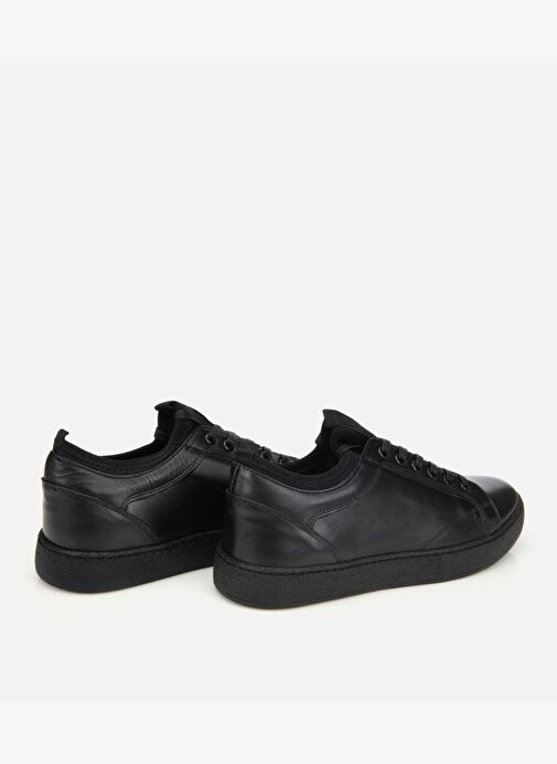 Erkek Deri Siyah Yumuşak Dokulu Günlük Ayakkabı 02AYH311860A100 - Görsel 5