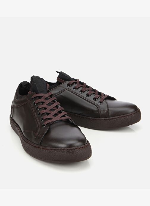 Erkek Deri Kahverengi Yumuşak Dokulu Günlük Ayakkabı 02AYH311860A480 - Görsel 3