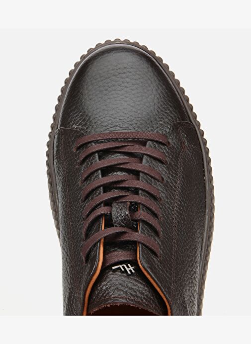 Erkek Deri Kahverengi Yüksek Tabanlı Spor Ayakkabı 02AYH311870A480 - Görsel 6