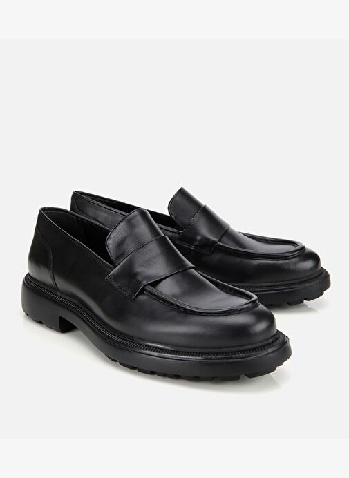 Erkek Deri Siyah Yumuşak Dokulu Klasik Loafer 02AYH311880A100 - Görsel 3