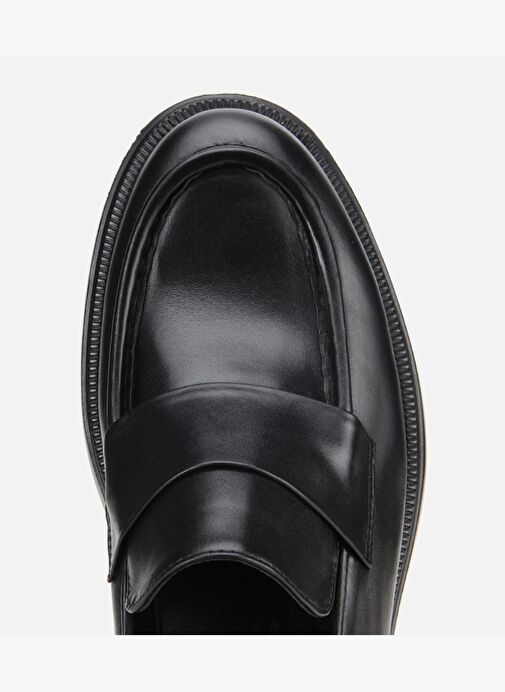 Erkek Deri Siyah Yumuşak Dokulu Klasik Loafer 02AYH311880A100 - Görsel 6