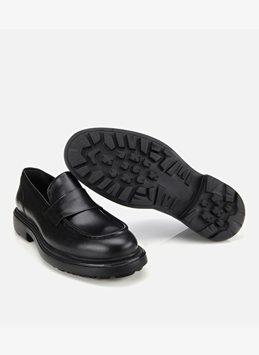 Erkek Deri Siyah Yumuşak Dokulu Klasik Loafer 02AYH311880A100 - Görsel 7