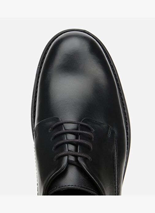 Erkek Deri Siyah Rahat Tabanlı Klasik Ayakkabı 02AYH311890A100 - Görsel 6