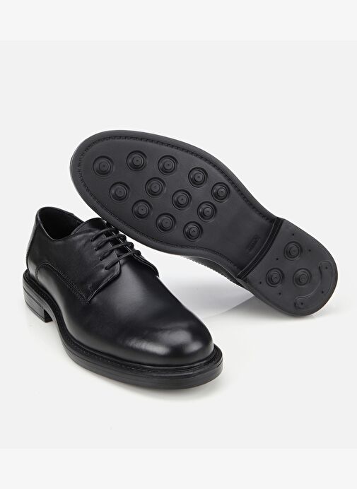 Erkek Deri Siyah Rahat Tabanlı Klasik Ayakkabı 02AYH311890A100 - Görsel 7