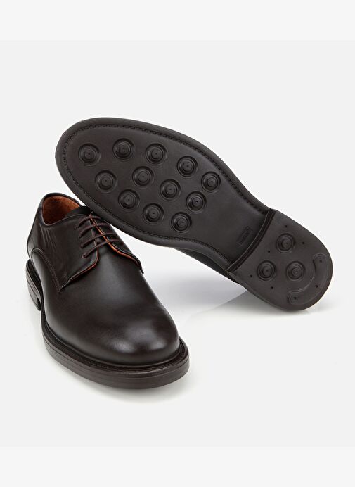 Erkek Deri Kahverengi Rahat Tabanlı Klasik Ayakkabı 02AYH311890A480 - Görsel 7