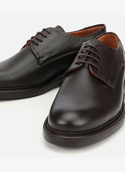 Erkek Deri Kahverengi Rahat Tabanlı Klasik Ayakkabı 02AYH311890A480 - Görsel 4