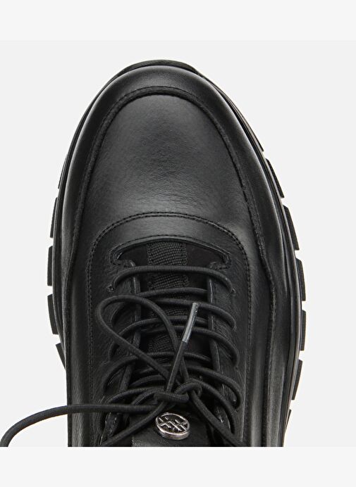 Erkek Deri Siyah Rahat Spor Ayakkabı 02AYH311950A100 - Görsel 6