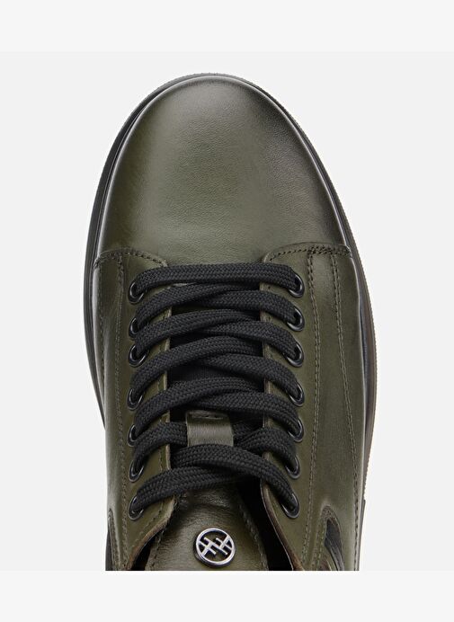 Erkek Deri Haki Yumuşak Dokulu Esnek Tabanlı Spor Ayakkabı 02AYH312000A880 - Görsel 6