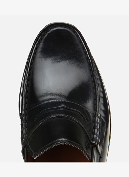 Erkek Açma Deri Siyah Klasik Loafer 02AYH312110A100 - Görsel 6