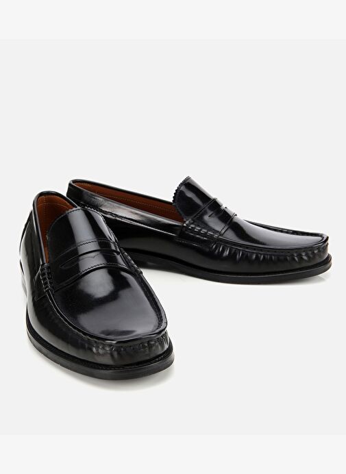 Erkek Açma Deri Siyah Klasik Loafer 02AYH312110A100 - Görsel 3