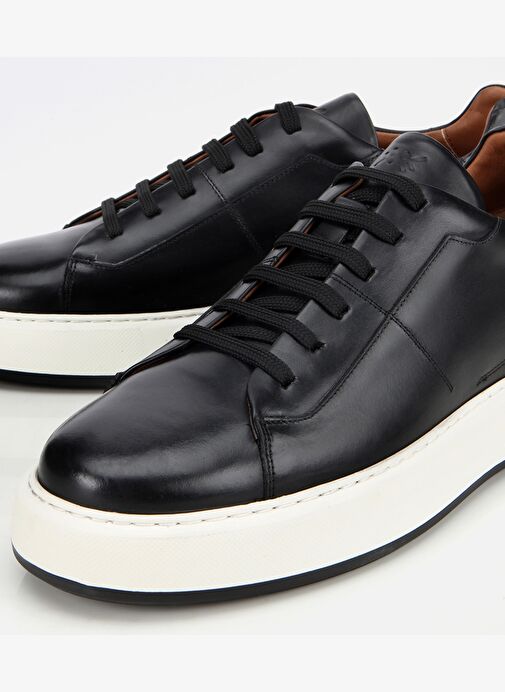 Erkek Deri Siyah Yumuşak Dokulu Günlük Ayakkabı 02AYH312120A100 - Görsel 4