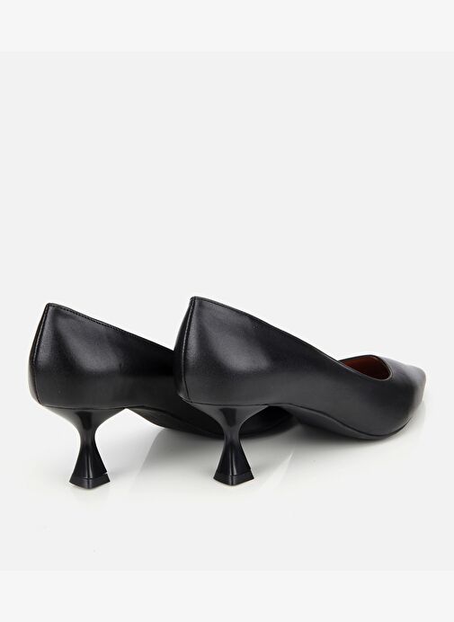 Kadın Deri Siyah Esnek Tabanlı İnce Topuklu Stiletto 01AYH312480A100 - Görsel 5